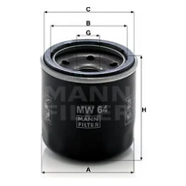 Фільтр масляний Mann MW64