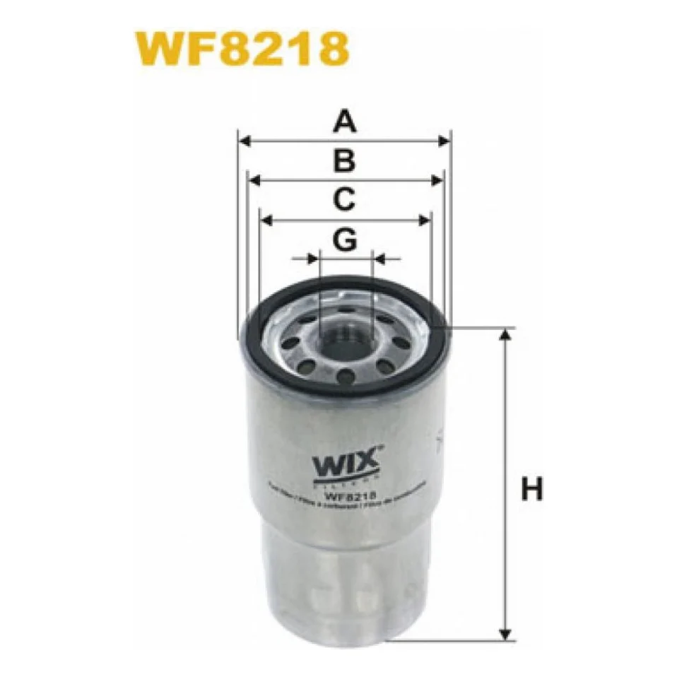 Фільтр паливний Wixfiltron WF8218