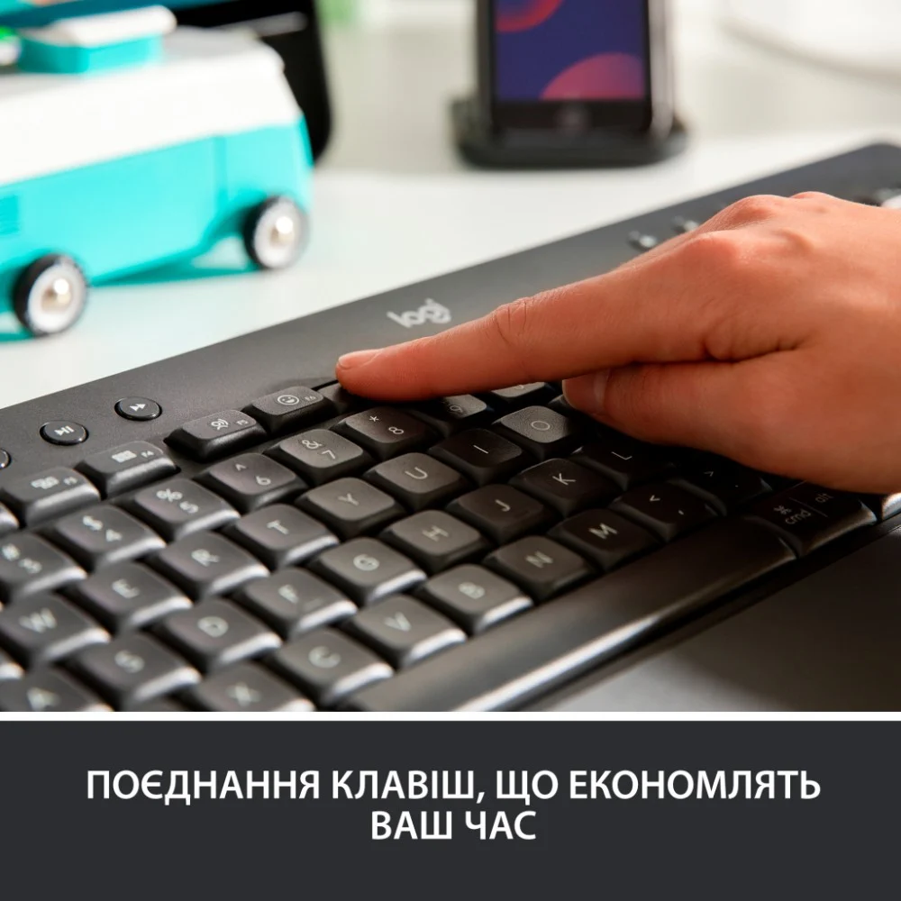 Клавіатура Logitech Signature K650 For Business USB/Bluetooth Graphite (920-010945) — фото 3