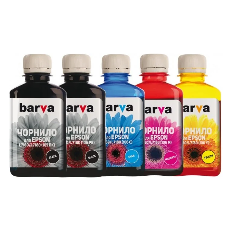 Чорнило Barva Epson 105/106, 5x180 мл (E105-180-MP)