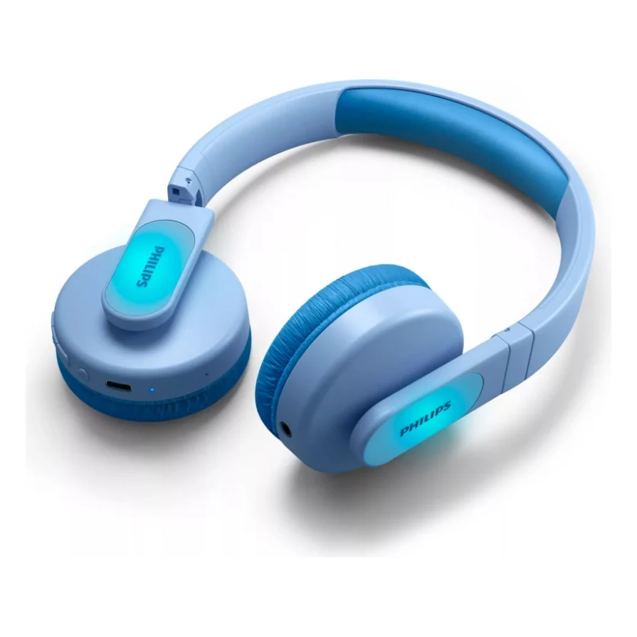 Навушники Philips Kids TAK4206 On-ear Colored light panels Wireless Blue (TAK4206BL/00) — фото 12