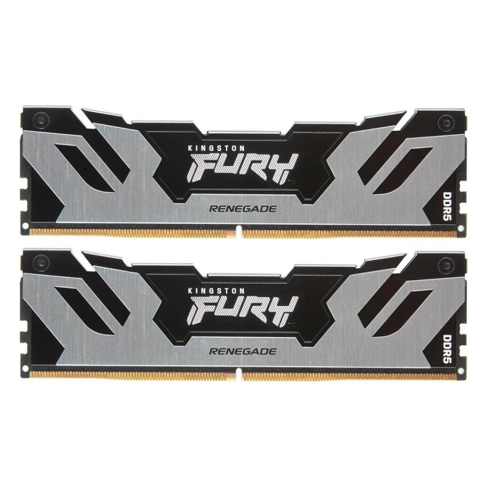 Модуль пам'яті для комп'ютера DDR5 32GB (2x16GB) 6000 MHz Fury Renegade Silver Kingston (KF560C32RSK2-32)