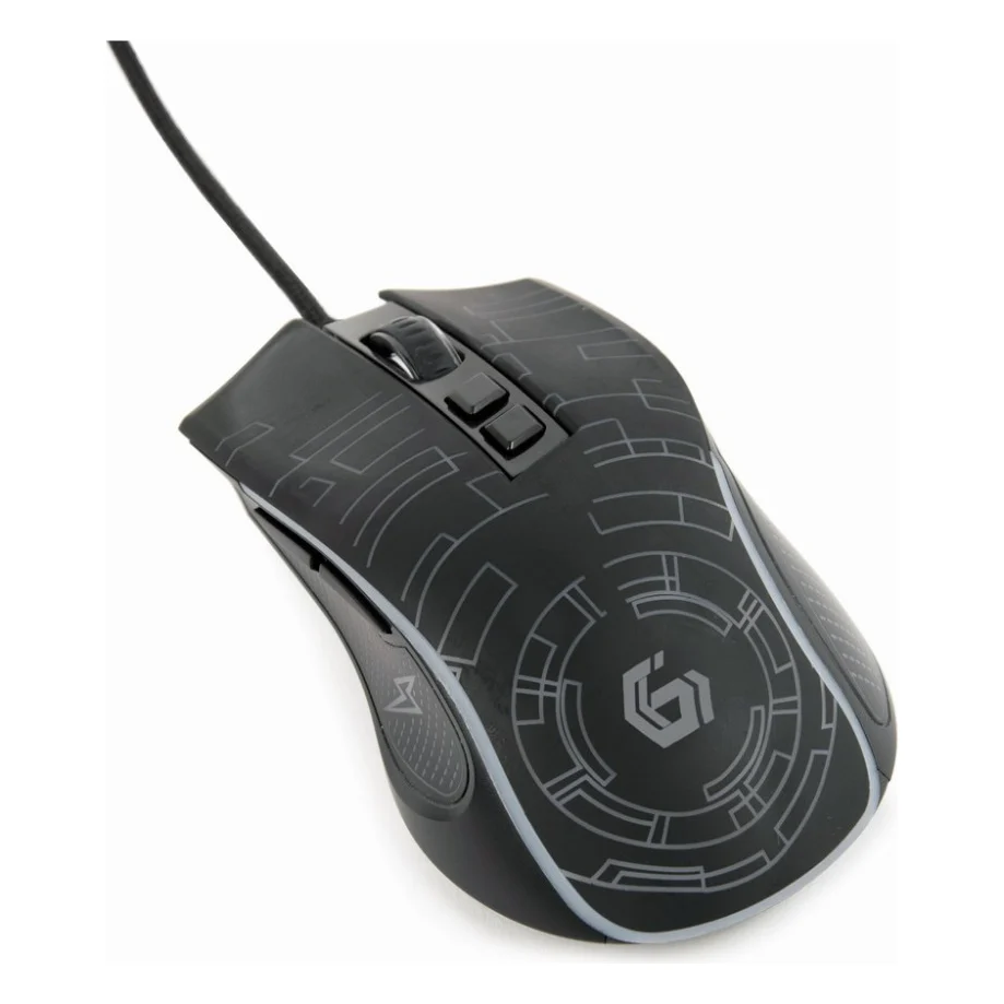 Мишка Gembird MUSG-RGB-01 USB Black (MUSG-RGB-01) — фото 5