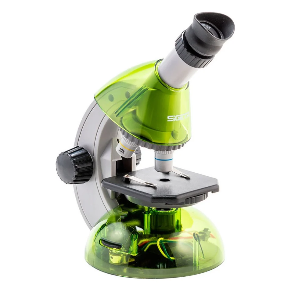 Мікроскоп Sigeta Mixi з адаптером для смартфона 40x-640x Green (65912)
