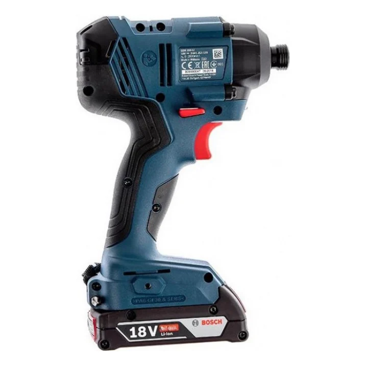 Гайковерт Bosch ударний GDR 180-Li, 2х18 В, 160 Нм, 1/4", 1.1кг, кейс (0.601.9G5.123) — фото 2