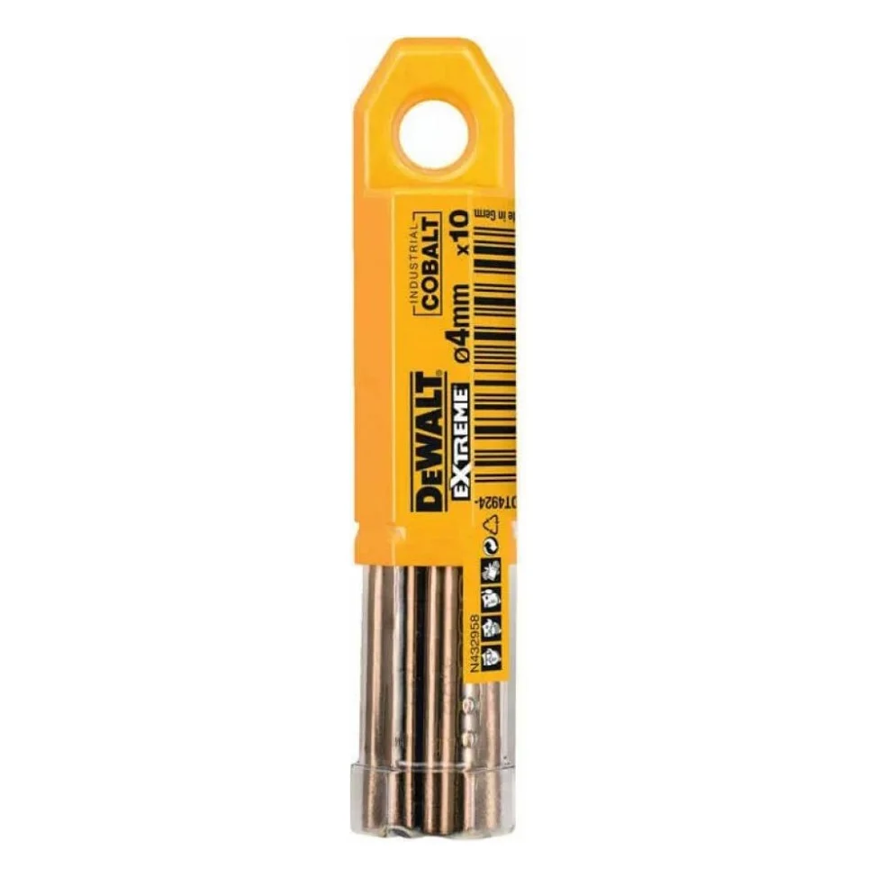 Свердло DeWALT EXTREME INDUSTRIAL COBALT HSS-CO, 4 х 75 х 43 мм, 10 шт (DT4924) — фото 3