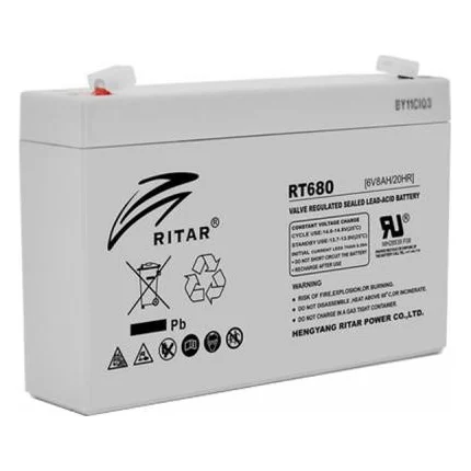 Батарея до ДБЖ Ritar AGM RT680, 6V-8Ah (RT680)
