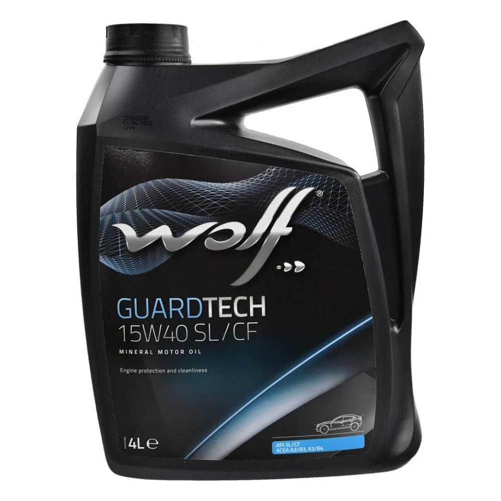 Моторна олива Wolf GUARDTECH 15W40 SL/CF 4л (8300219)