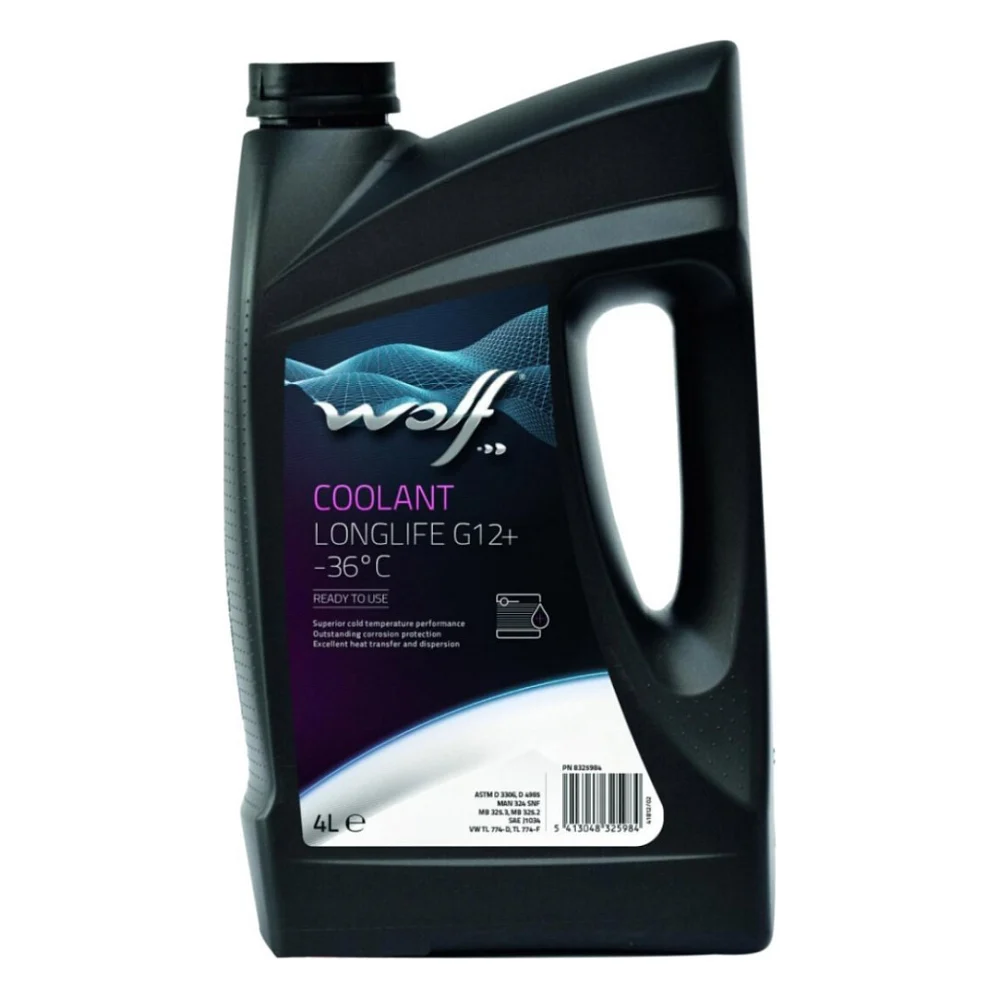 Антифриз Wolf COOLANT LONGLIFE G12+ -36C 4л (8325984)