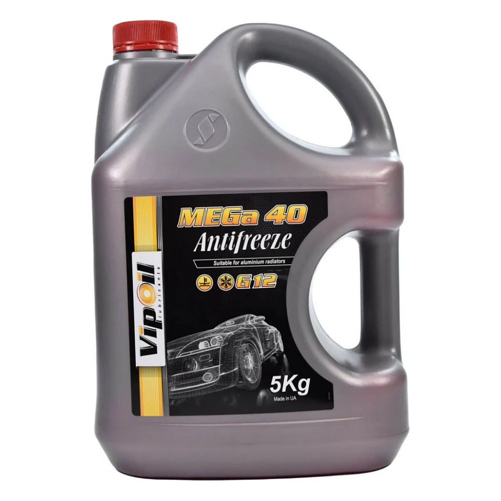 Антифриз VIPOIL G12 MEGA 40 red 5 кг (701435)