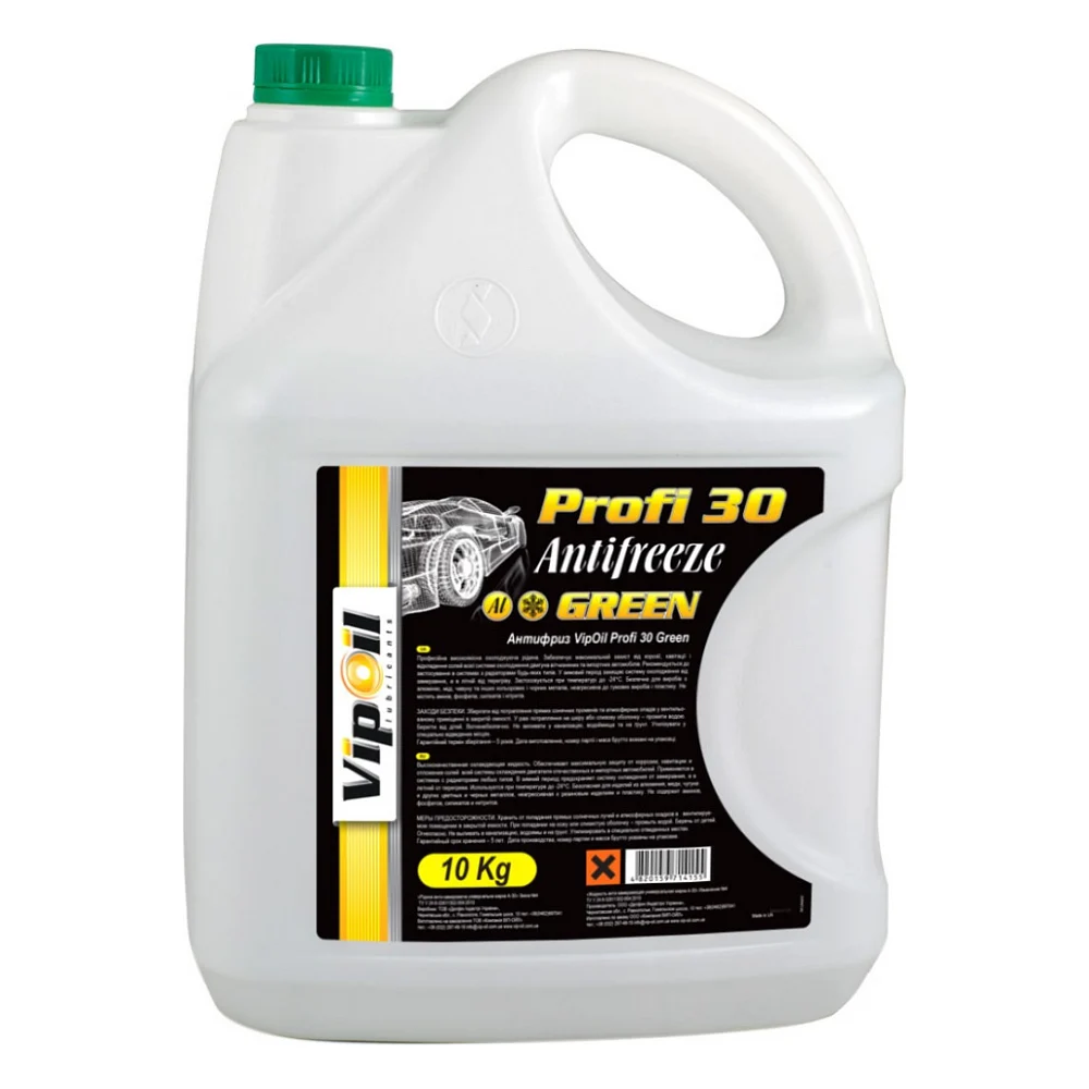 Антифриз VIPOIL Profi 30 Green 10кг (701394)