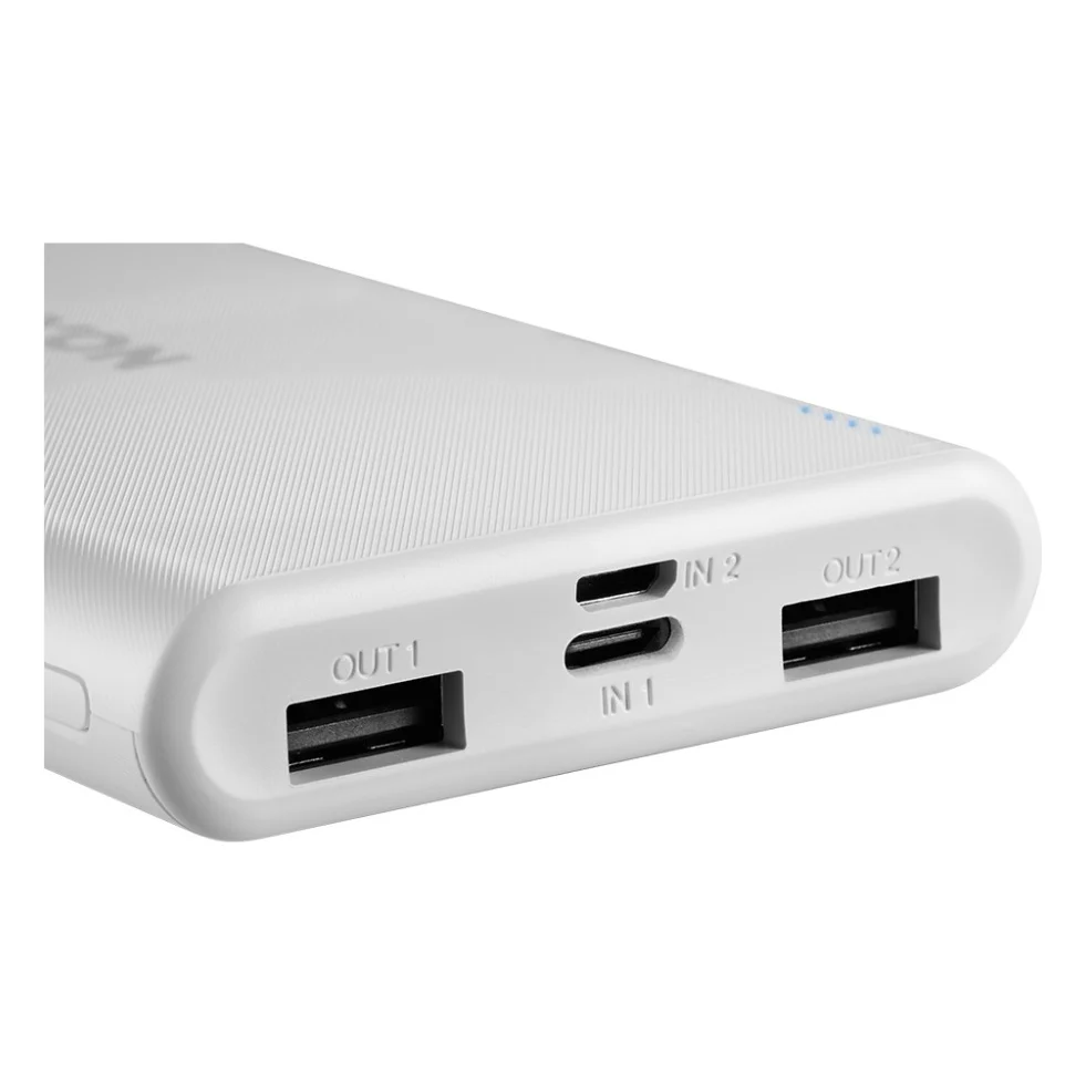 Батарея універсальна Canyon PB-108 10000mAh, Input 5V/2A, Output 5V/2.1A(Max), white (CNE-CPB1008W) — фото 3