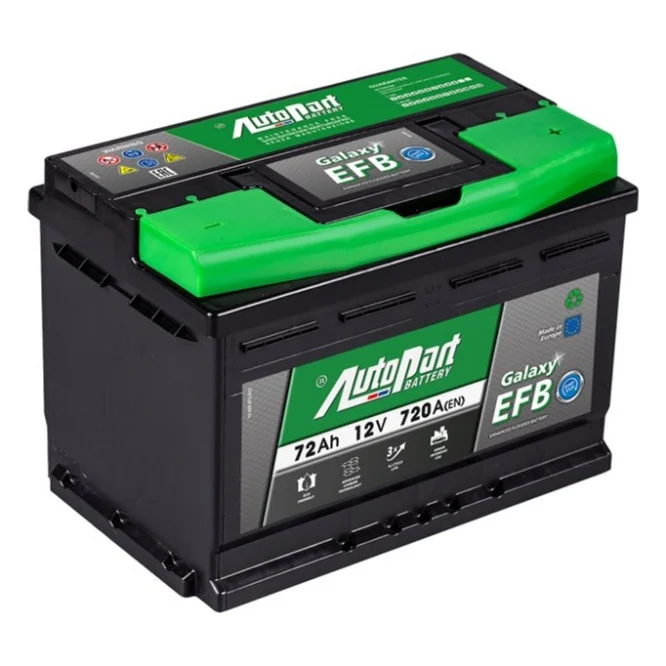 Акумулятор автомобільний AutoPart 72 Ah/12V  Galaxy EFB_Start-Stop (ARL072-EFB)