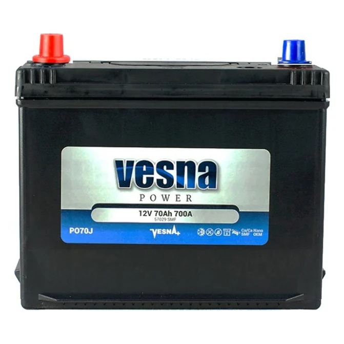 Акумулятор автомобільний Vesna 70 Ah/12V Vesna Japan (415 370)