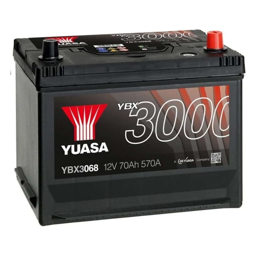 Акумулятор автомобільний Yuasa 12V 72Ah SMF Battery (YBX3068)