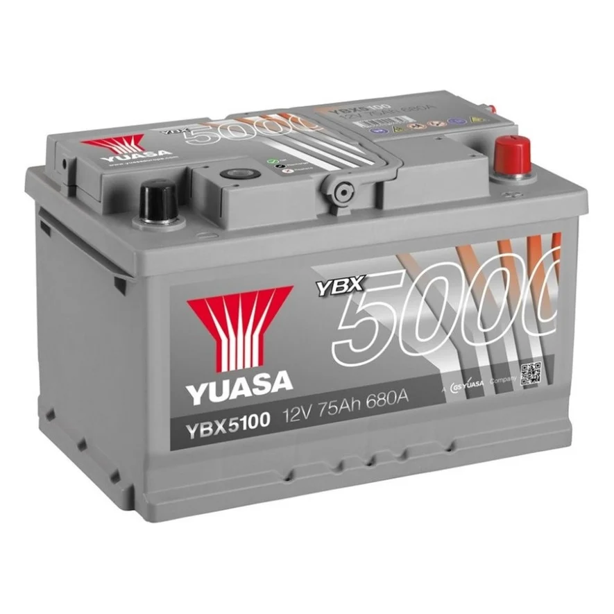 Акумулятор автомобільний Yuasa 12V 75Ah Silver High Performance Battery (YBX5100)