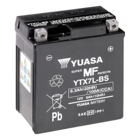 Акумулятор автомобільний Yuasa 12V 6Ah MF VRLA Battery AGM (YTX7L-BS)