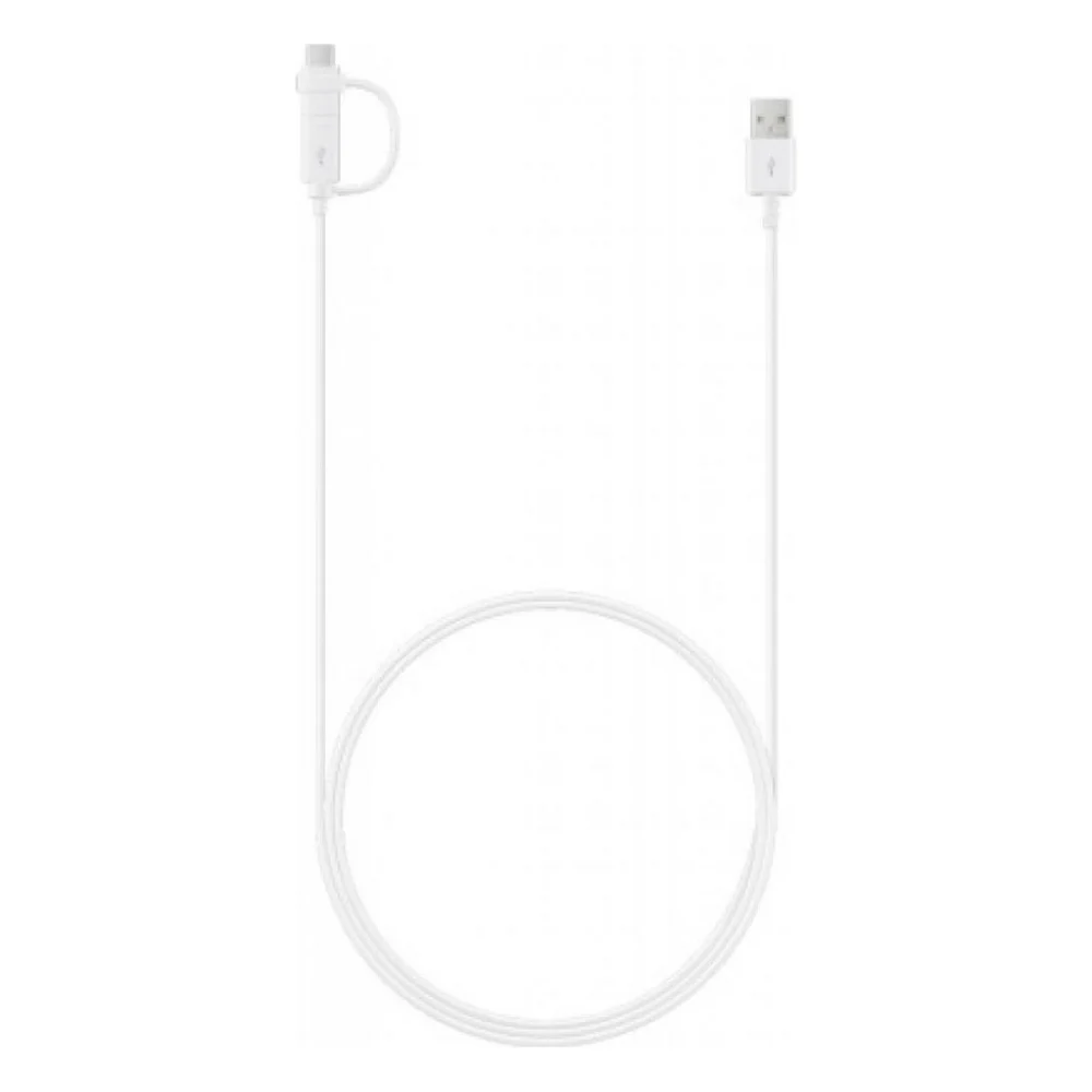 Кабель USB 2.0 AM to Type-C + Micro 5P 1.5m white Samsung (EP-DG930DWEGRU)