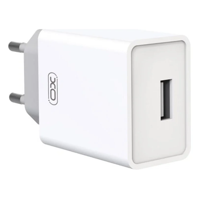 Зарядний пристрій XO L93 single USB 12W 2.4A with microUSB cable White