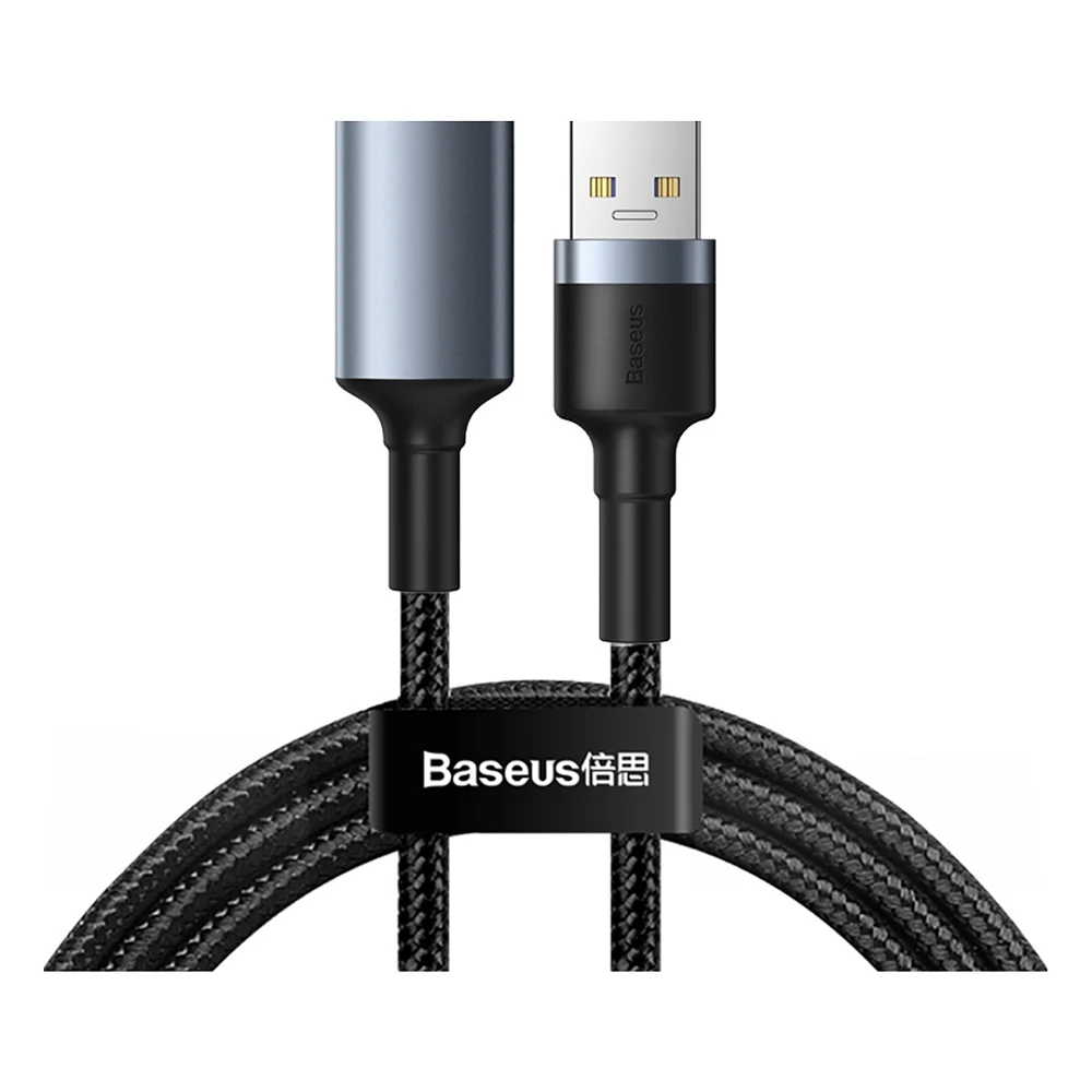 Кабель Baseus Cafule Cable USB3.0 Male to Female 2A Dark Gray 1м (CADKLF-B0G)