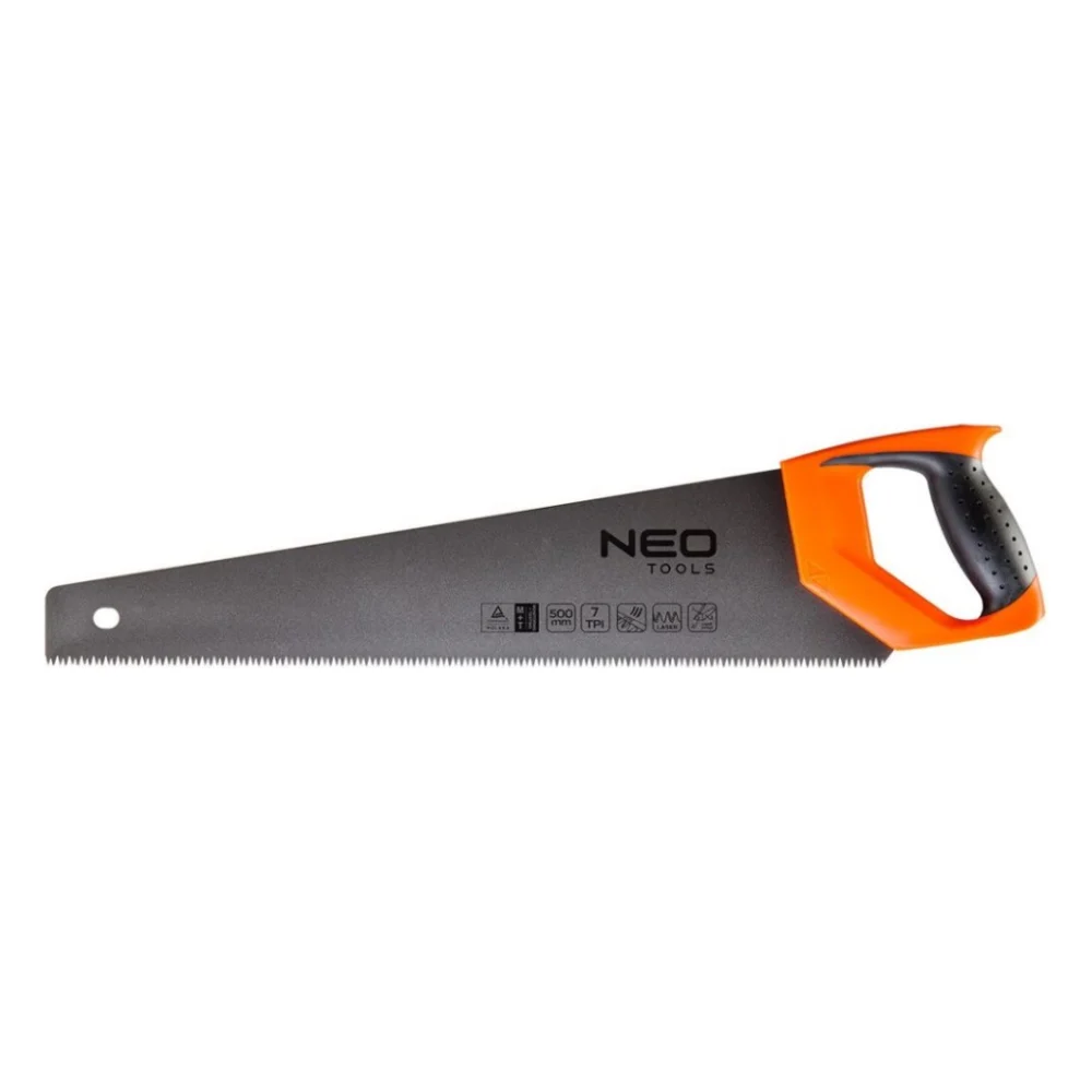 Ножівка Neo Tools по дереву, 500 мм, 7TPI, PTFE (41-021)