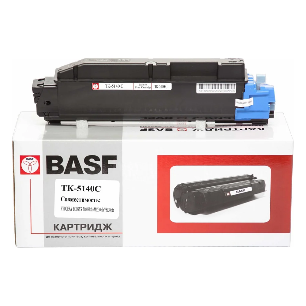 Тонер-картридж BASF Kyoсera TK-5140 Cyan, 1T02NRCNL0 (KT-TK5140C)
