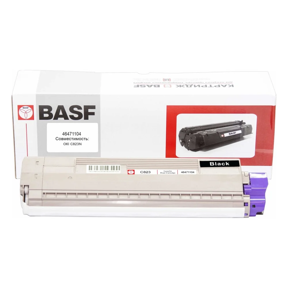Тонер-картридж BASF OKI C822/823/833dn Black 46471104 (KT-46471104)