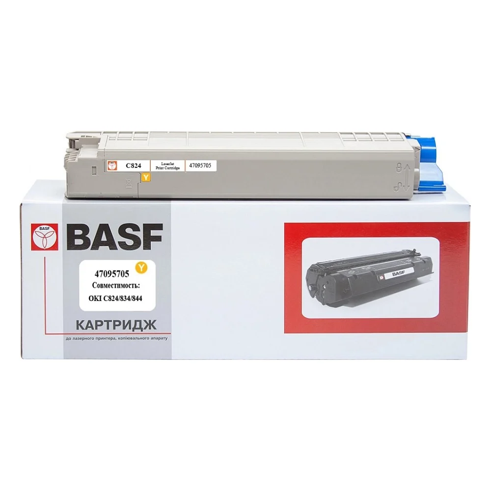 Тонер-картридж BASF OKI C824/834/844/ 47095705 Yellow (KT-47095705)