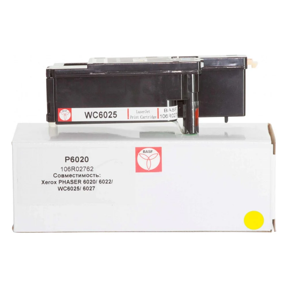 Картридж BASF для Xerox Phaser 6020/6022/WC6025/6027 Yellow (KT-106R02762)