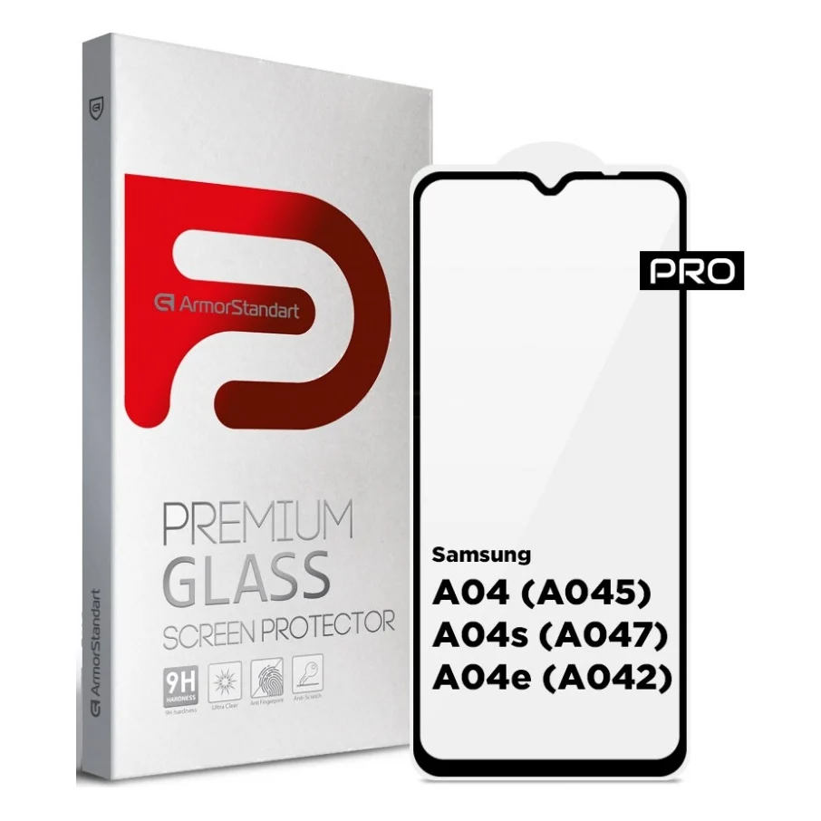 Скло захисне Armorstandart Pro Samsung A04 (A045)/A04s (A047)/A04e (A042) Black (ARM63891)
