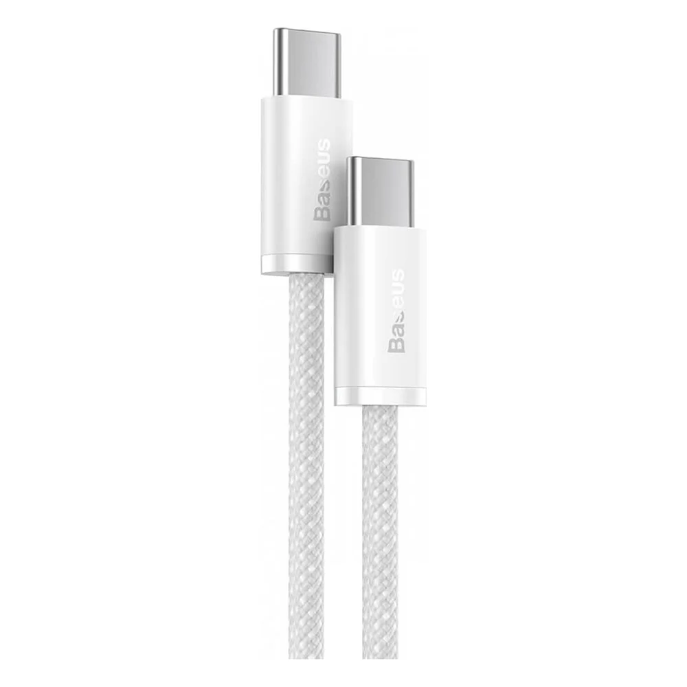 Кабель Baseus Dynamic Series Fast Charging Data Cable Type-C to Type-C 100W 1m White (CALD000202)