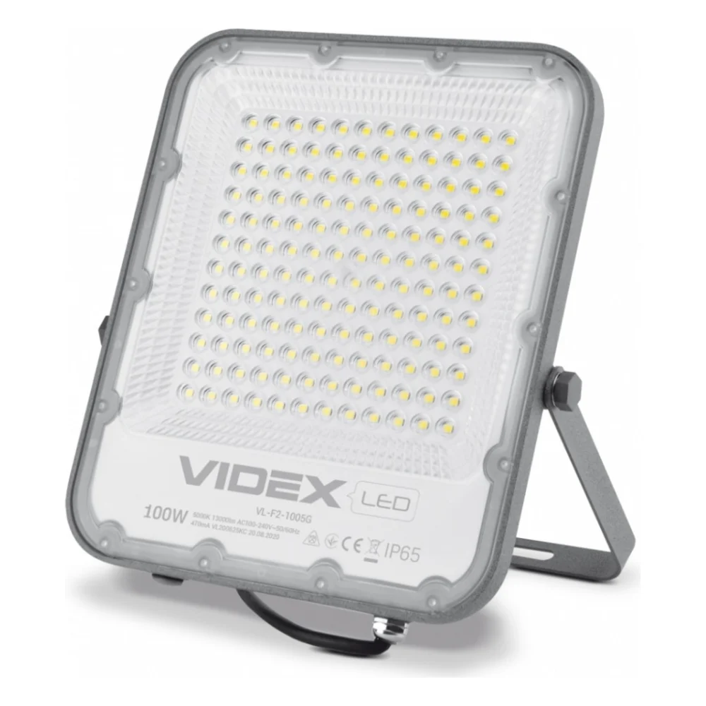 Прожектор Videx LED  PREMIUM F2 100W 5000K 220V White (VL-F2-1005G)