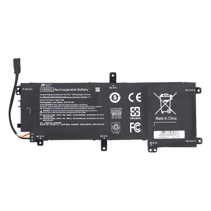 Акумулятор до ноутбука HP Envy 15-AS Series (VS03XL) 11.4V 4000mAh PowerPlant (NB461899)