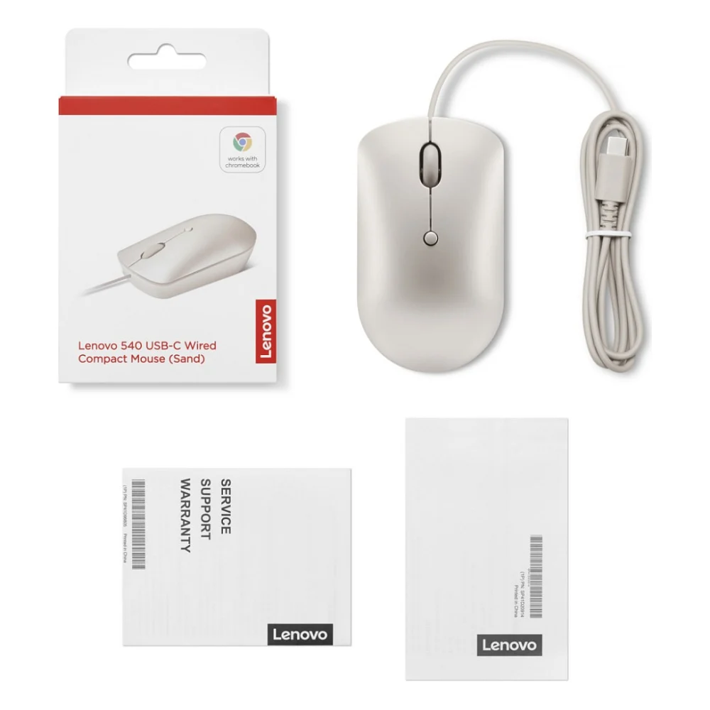 Мишка Lenovo 540 USB-C Wired Sand (GY51D20879) — фото 6