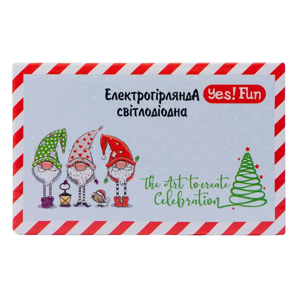Гірлянда YES! Fun LED Christmas time 100 ламп, червона 5м. 8 режимів (801152) — фото 2