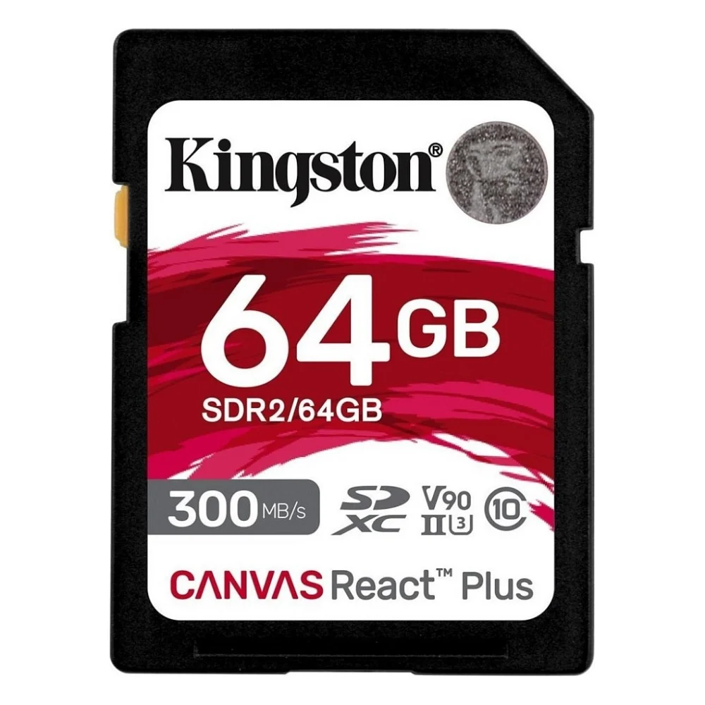 Карта пам'яті Kingston 64GB class 10 UHS-II U3 Canvas React Plus (SDR2/64GB)