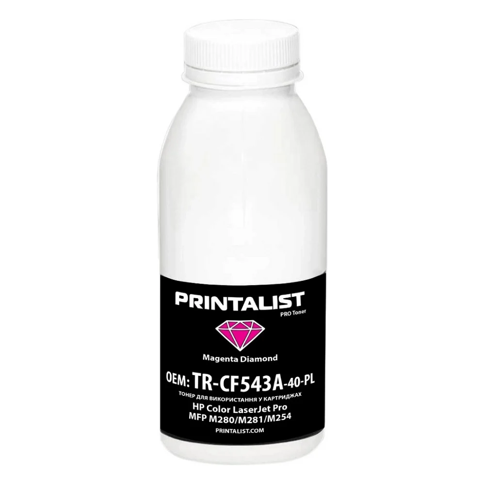 Тонер HP CLJ Pro MFP M280/M281/M254, 40г Magenta Printalist (TR-CF543A-40-PL)