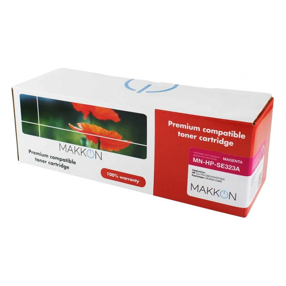 Картридж Makkon HP CLJP CE323A (128A) (SE323A) 1.3k magenta (MN-HP-SE323A)
