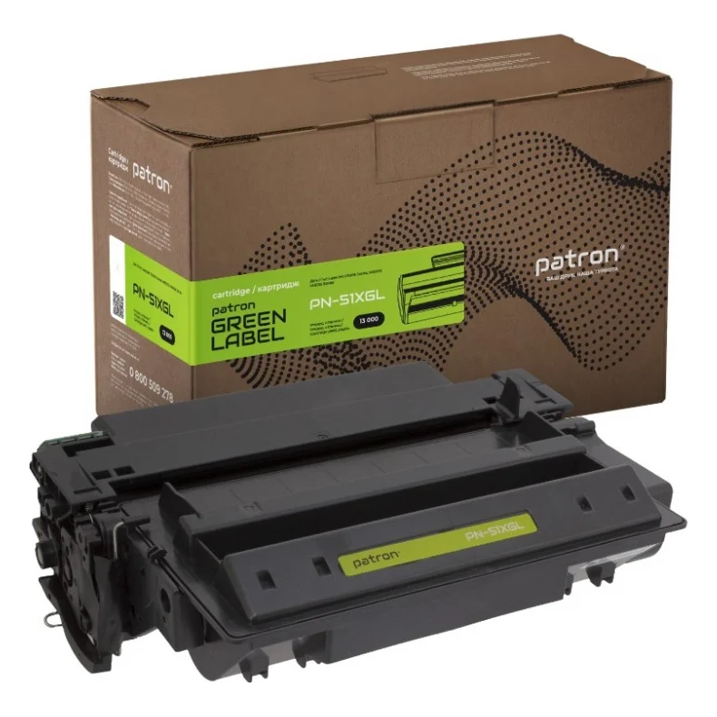 Картридж Patron HP 51X (Q7551X) Green Label (PN-51XGL)