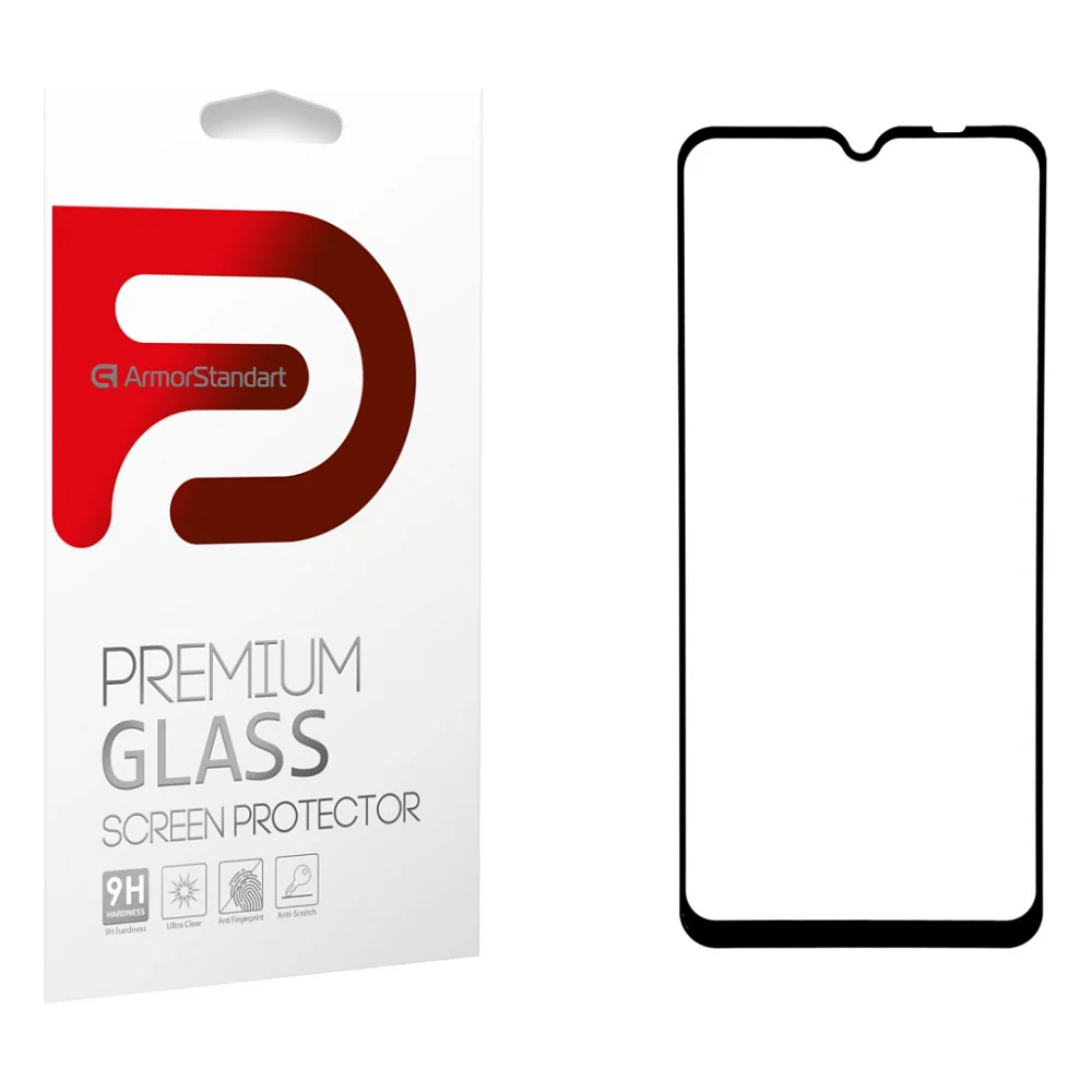 Скло захисне Armorstandart Full Glue Xiaomi Redmi 10A / 9A / 9С Black (ARM56265-GFG-BK)