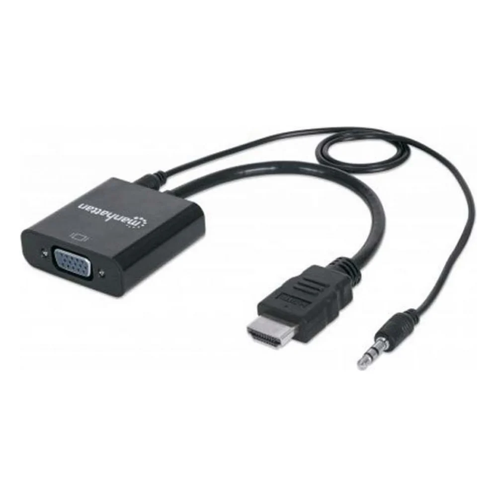 Перехідник HDMI M to VGA F Manhattan (151450)