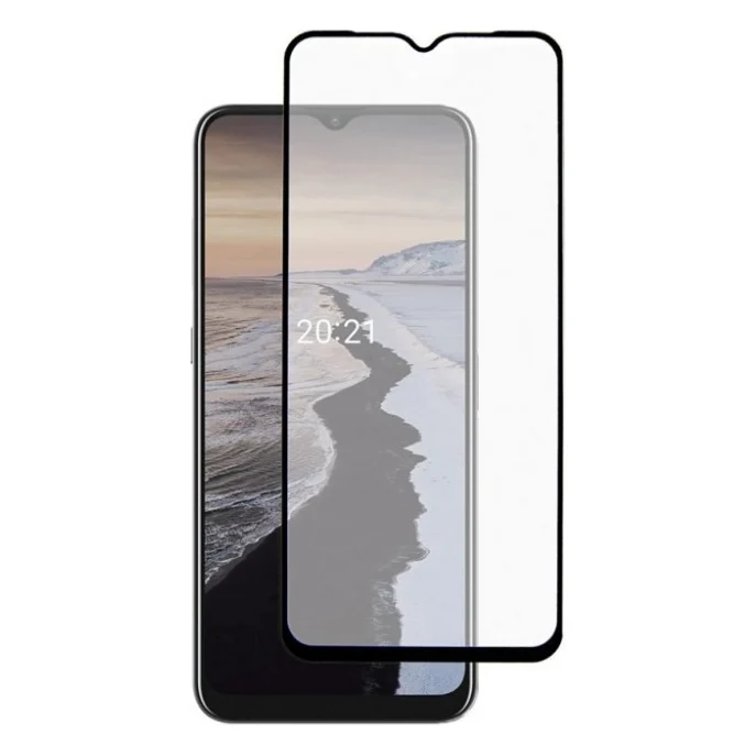 Скло захисне Dengos Full Glue Nokia G10 black frame (TGFG-245) — фото 2
