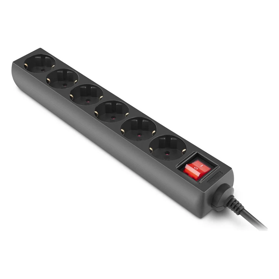 Мережевий фільтр живлення REAL-EL RS-6 Protect M 1.8m, black (EL122300032) — фото 4