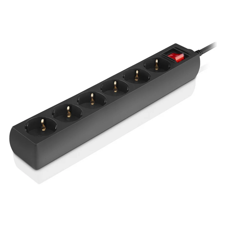Мережевий фільтр живлення REAL-EL RS-6 Protect M 3m, black (EL122300034) — фото 5