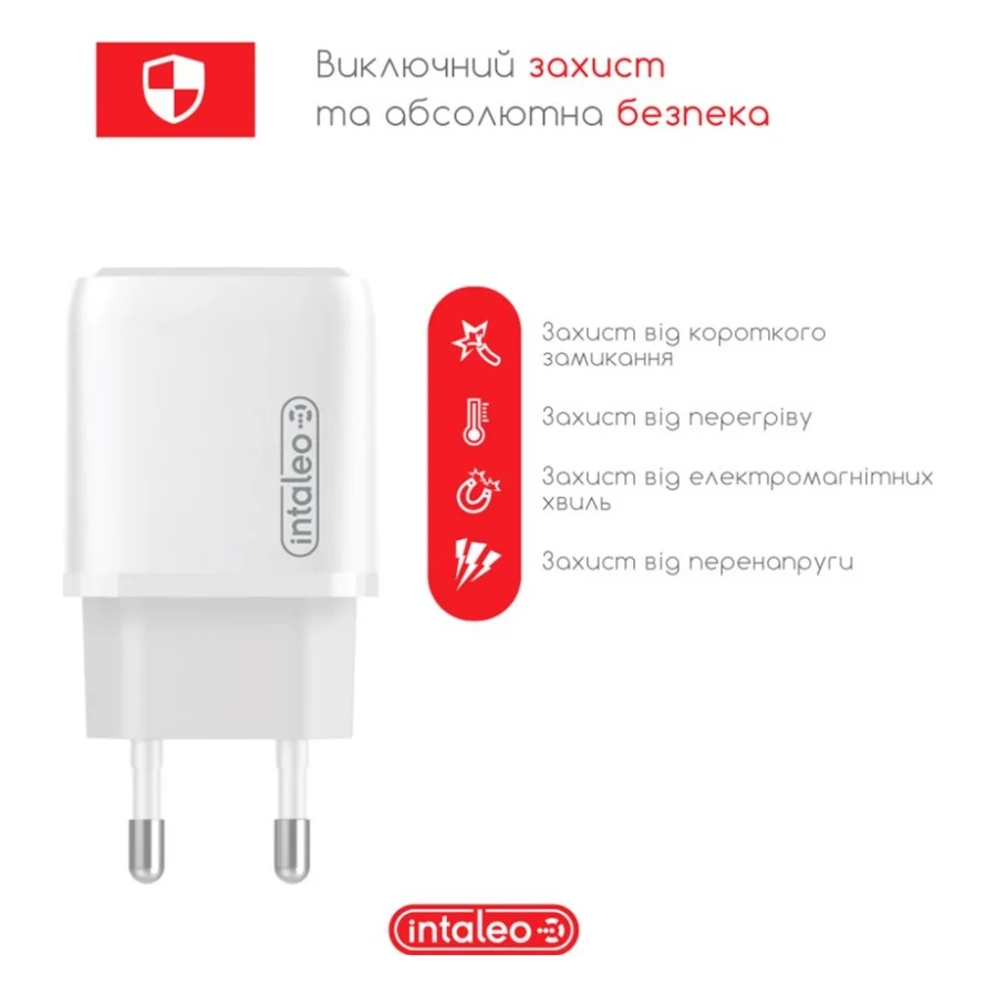Зарядний пристрій Intaleo TCGQPD125 1хType-C 3A/25W QC/PD3.0 (1283126538827) — фото 5