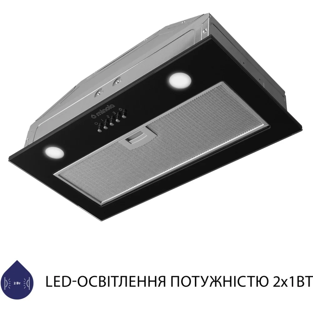 Витяжка кухонна Minola HBI 5262 BL GLASS 700 LED — фото 5