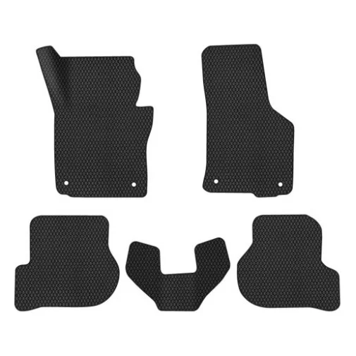 Килимок в салон EVAtech Skoda Octavia A5 (AT, 4 clips) 2004-2013 2 пок (SK12157CE5AV4RBB)