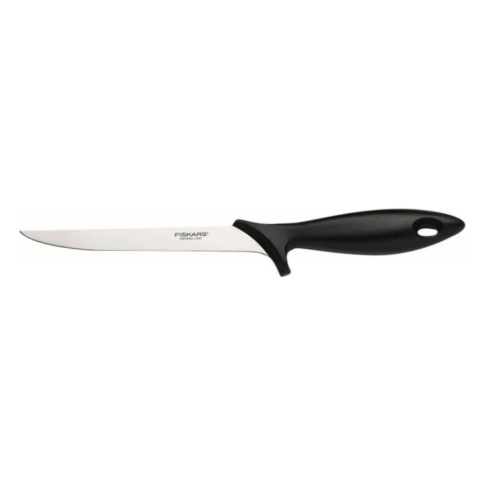 Кухонний ніж Fiskars Essential филейный 28 см Black (1023777)
