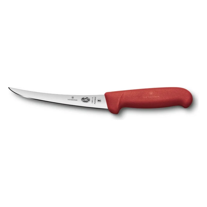 Кухонний ніж Victorinox Fibrox Boning Flexible 15 см Red (5.6611.15)