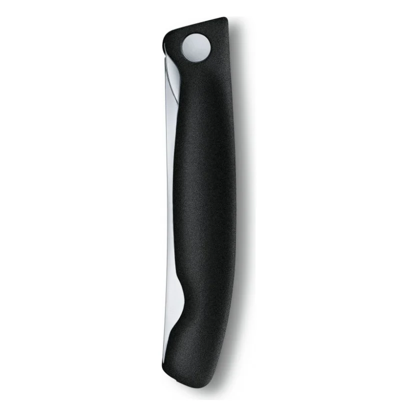 Кухонний ніж Victorinox SwissClassic Foldable Paring 11 см Serrated Black (6.7833.FB) — фото 4
